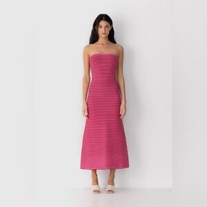 NWT The Wolf Gang Sunmor Knit Maxi Dress - Candy